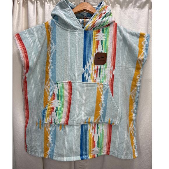 SlowTide Kids 100% Cotton Beach Cover Up Hooded Towel Changing Poncho Aztec - Picture 1 of 10